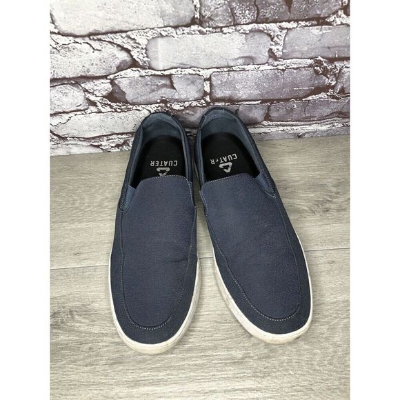 Cuater Tracer Navy Blue Canvas Fabric Slip On Casual Shoes Men’s Sz 13M US/47EU - Picture 8 of 16